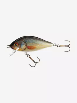 Воблер для рыбалки Jaxon Karas 6 UK плавающий 5,5 см вес 6 гр заглубление 0,2-1,2 м, Коричневый