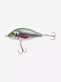 Воблер для рыбалки Jaxon Karas 8 JB плавающий 7,5 см 13 гр, Серебряный