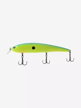 Воблер для рыбалки LureMax BOMBA KILLER 105FDR-015 11,5г., для троллинга (судак, щука), Зеленый