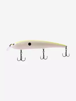 Воблер для рыбалки LureMax BOMBA KILLER 105FDR-135 11,5г., для троллинга (судак, щука), Белый