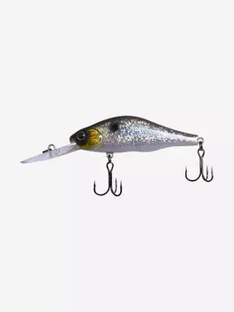 Воблер для рыбалки LureMax GRAF 70F DR-200 9 г., Серебряный