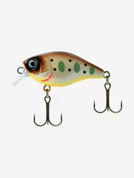 Воблер для рыбалки LureMax KABUTO 38F SR-005 3,8g, на голавля, окуня и форель, Коричневый