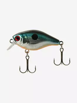 Воблер для рыбалки LureMax KABUTO 38F SR-030 3,8g, на голавля, окуня и форель, Серебряный