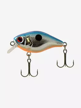 Воблер для рыбалки LureMax KABUTO 38F SR-012 3,8g, на голавля, окуня и форель, Серебряный