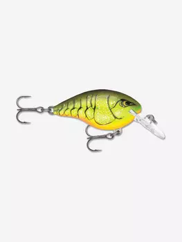 Воблер для рыбалки RAPALA Dives-To 04, 5см, 9гр, цвет CRTBC , плавающий, Зеленый