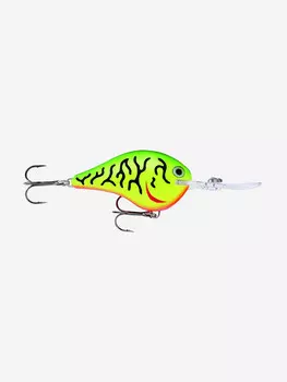 Воблер для рыбалки RAPALA Dives-To 16, 7см, 22гр, цвет FT , плавающий, Зеленый