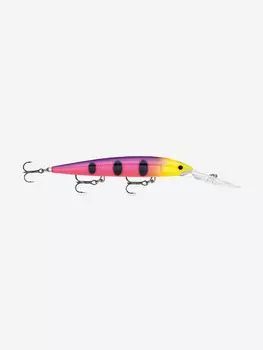 Воблер для рыбалки RAPALA Down Deep Husky Jerk 12, 12см, 15гр, цвет FPN, нейтральный, Розовый