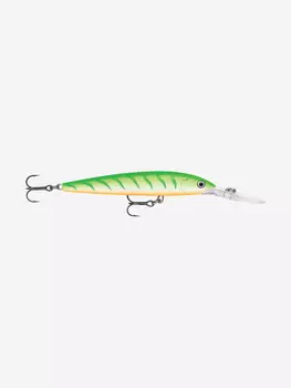 Воблер для рыбалки RAPALA Down Deep Husky Jerk 10, 10см, 11гр, цвет GTU, нейтральный, Зеленый