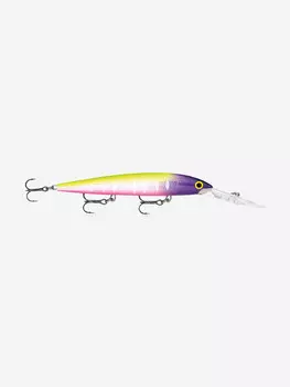 Воблер для рыбалки RAPALA Down Deep Husky Jerk 12, 12см, 15гр, цвет MFT, нейтральный, Желтый