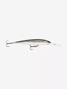 Воблер для рыбалки RAPALA Down Deep Husky Jerk 10, 10см, 11гр, цвет S, нейтральный, Серый