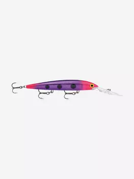 Воблер для рыбалки RAPALA Down Deep Husky Jerk 12, 12см, 15гр, цвет RVE, нейтральный, Фиолетовый