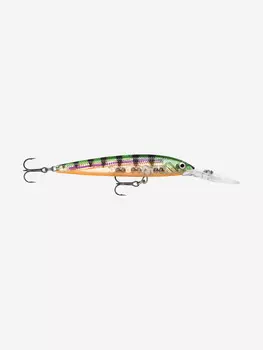 Воблер для рыбалки RAPALA Down Deep Husky Jerk 12, 12см, 15гр, цвет GP, нейтральный, Зеленый