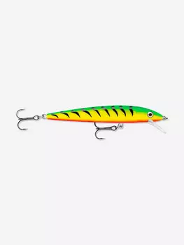 Воблер для рыбалки RAPALA Husky Jerk 10, 10см, 10гр, цвет FT, нейтральный, Зеленый