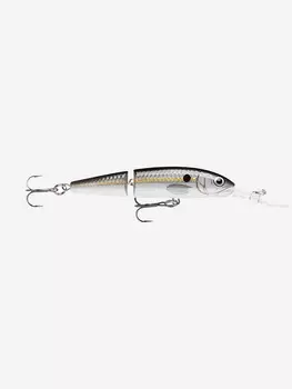 Воблер для рыбалки RAPALA Jointed Deep Husky Jerk 08, 8см, 5гр, цвет SSD, нейтральный, Серебряный