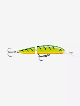 Воблер для рыбалки RAPALA Jointed Deep Husky Jerk 08, 8см, 5гр, цвет FT, нейтральный, Зеленый