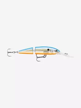 Воблер для рыбалки RAPALA Jointed Deep Husky Jerk 08, 8см, 5гр, цвет BSD, нейтральный, Серебряный