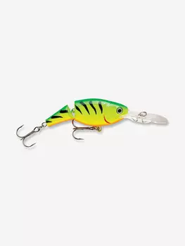 Воблер для рыбалки RAPALA Jointed Shad Rap 05, 5см, 8гр, цвет FT, нейтральный, Зеленый