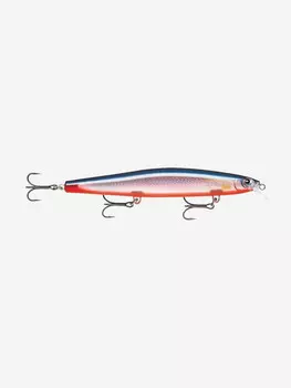Воблер для рыбалки RAPALA MaxRap Long Range Minnow 12, 12см, 20гр, цвет FRST, медленно тонущий, Красный