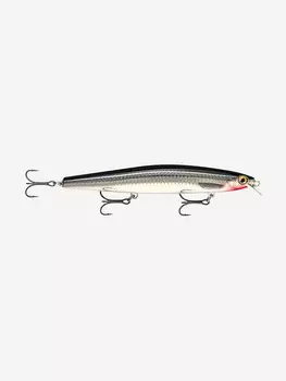 Воблер для рыбалки RAPALA MaxRap Long Range Minnow 12, 12см, 20гр, цвет BSBL, медленно тонущий, Коричневый
