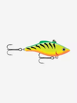 Воблер для рыбалки RAPALA Rattlin' Rapala 04, 4см, 6гр, цвет FT, тонущий, Зеленый