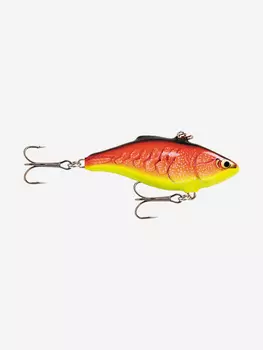 Воблер для рыбалки RAPALA Rattlin' Rapala 05, 5см, 11гр, цвет RFCW, тонущий, Красный