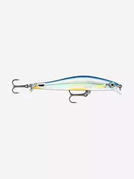 Воблер для рыбалки RAPALA RipStop 09, 9см, 7гр, цвет EB, нейтральный, Серебряный