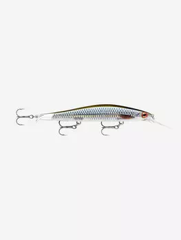 Воблер для рыбалки RAPALA RipStop Deep 09, 9см, 8гр, цвет ROL, нейтральный, Серебряный