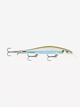 Воблер для рыбалки RAPALA RipStop Deep 12, 12см, 15гр, цвет MBS, нейтральный, Серебряный