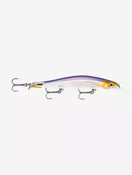 Воблер для рыбалки RAPALA RipStop Deep 12, 12см, 15гр, цвет PD, нейтральный, Серебряный