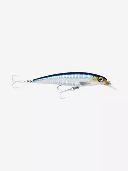 Воблер для рыбалки Rapala Saltwater X-Rap 12, 12см, 22гр, цвет WHU, нейтральный, Серебряный