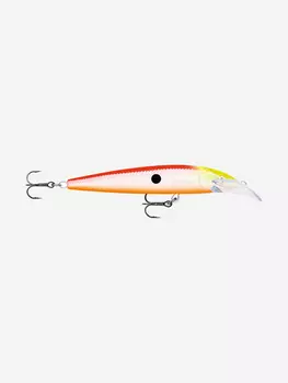 Воблер для рыбалки RAPALA Scatter Rap Deep Husky Jerk 10, 10см, 10гр, цвет PCOU, нейтральный, Оранжевый