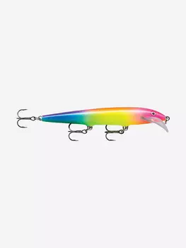 Воблер для рыбалки RAPALA Scatter Rap Minnow 11, 11см, 6гр, цвет ELJ, плавающий, Мультицвет