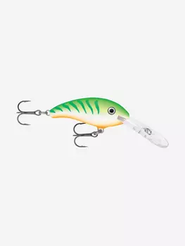 Воблер для рыбалки RAPALA Shad Dancer 05, 5см, 8гр, цвет GTU, плавающий, Зеленый