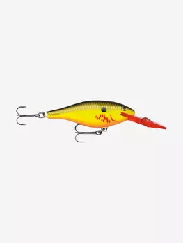 Воблер для рыбалки RAPALA Shad Rap 05, 5см, 6гр, цвет BHO, плавающий, Золотой