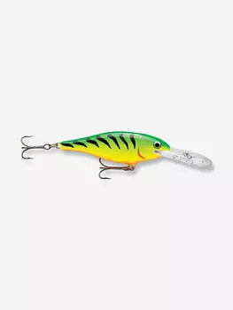 Воблер для рыбалки RAPALA Shad Rap 05, 5см, 6гр, цвет FT, плавающий, Зеленый
