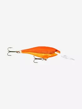 Воблер для рыбалки RAPALA Shad Rap 07, 7см, 8гр, цвет GF, плавающий, Оранжевый