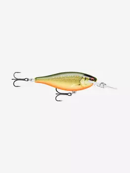 Воблер для рыбалки RAPALA Shad Rap Elite 75, 7,5см, 12гр, цвет GDSR, плавающий, Коричневый