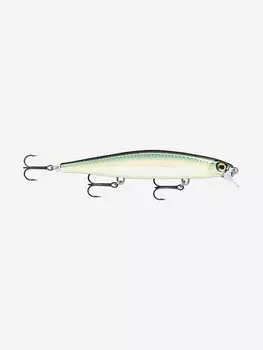 Воблер для рыбалки RAPALA Shadow Rap 07, 7см, 5гр, цвет BLK, медленно тонущий, Зеленый