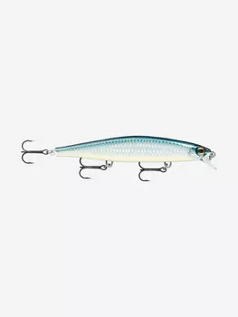 Воблер для рыбалки RAPALA Shadow Rap 11, 11см, 13гр, цвет BAP, медленно тонущий, Серебряный