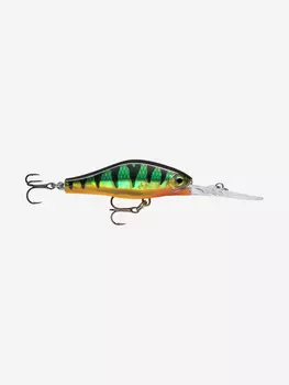 Воблер для рыбалки RAPALA Shadow Rap Jack Deep 05, 5см, 6гр, цвет P, медленно всплывающий, Зеленый