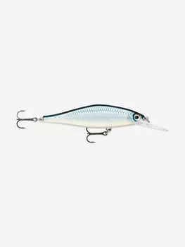 Воблер для рыбалки RAPALA Shadow Rap Shad Deep 09, 9см, 12гр, цвет BAP, медленно всплывающий, Голубой