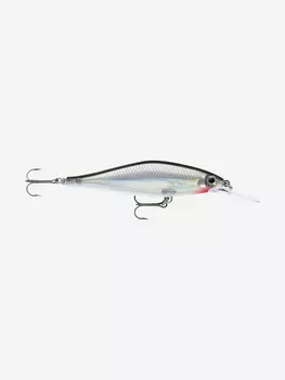 Воблер для рыбалки RAPALA Shadow Rap Shad Deep 09, 9см, 12гр, цвет S, медленно всплывающий, Серебряный