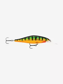 Воблер для рыбалки RAPALA Shadow Rap Shad Deep 09, 9см, 12гр, цвет P, медленно всплывающий, Зеленый