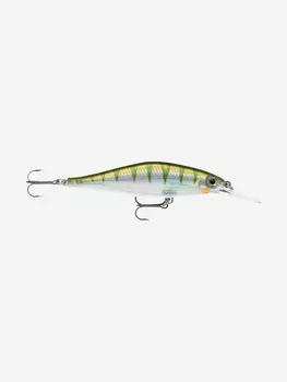 Воблер для рыбалки RAPALA Shadow Rap Shad Deep 09, 9см, 12гр, цвет YP, медленно всплывающий, Зеленый