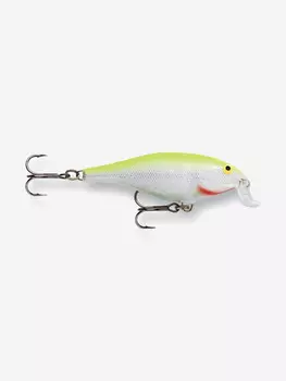 Воблер для рыбалки RAPALA Shallow Shad Rap 07, 7см, 7гр, цвет SFC, плавающий, Зеленый