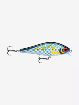 Воблер для рыбалки RAPALA Super Shadow Rap 11, 11см, 38гр, цвет SCRB, медленно тонущий, Голубой