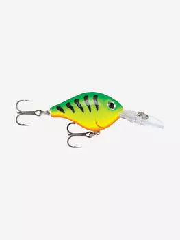 Воблер для рыбалки RAPALA Ultra Light Crank 03, 3см, 4гр, цвет FT, плавающий, Зеленый