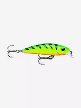 Воблер для рыбалки RAPALA Ultra Light Minnow 04, 4см, 3гр, цвет FT, медленно тонущий, Зеленый