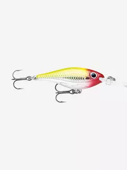 Воблер для рыбалки RAPALA Ultra Light Shad 04, 4см, 3гр, цвет CLN, медленно тонущий, Желтый