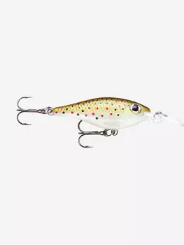 Воблер для рыбалки RAPALA Ultra Light Shad 04, 4см, 3гр, цвет TR, медленно тонущий, Бежевый